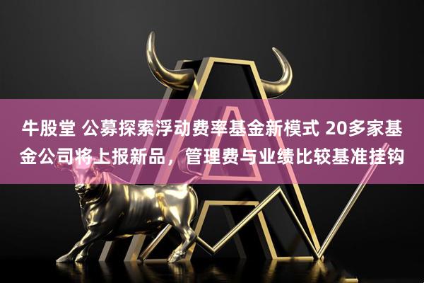 牛股堂 公募探索浮动费率基金新模式 20多家基金公司将上报新品，管理费与业绩比较基准挂钩