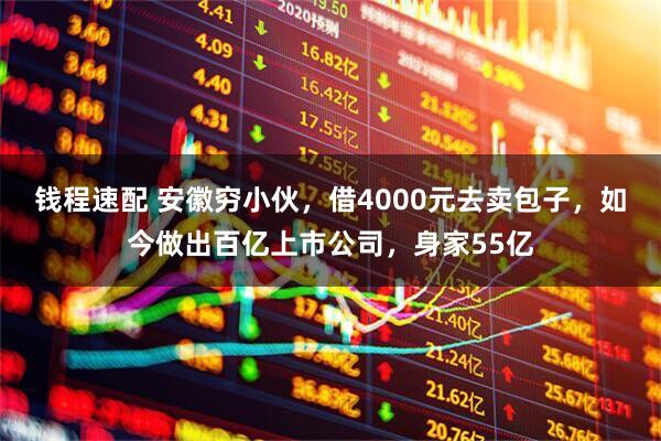 钱程速配 安徽穷小伙，借4000元去卖包子，如今做出百亿上市公司，身家55亿